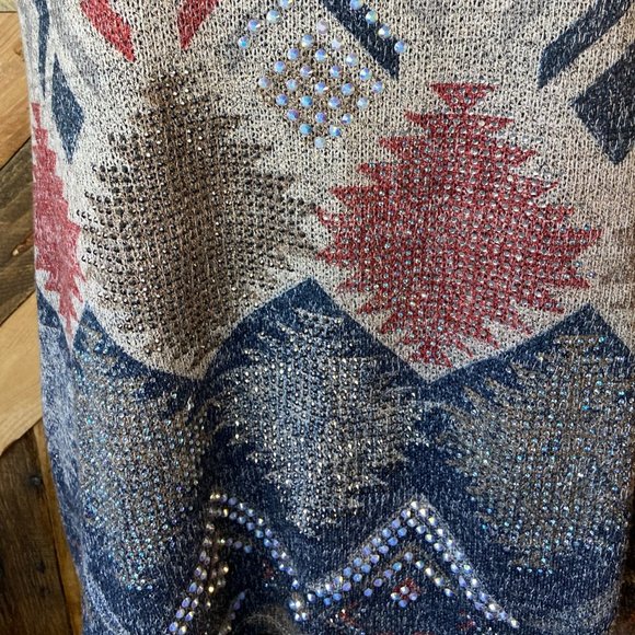 Vocal | Southwestern w/ Gem detail Tunic | S - Picture 6 of 9